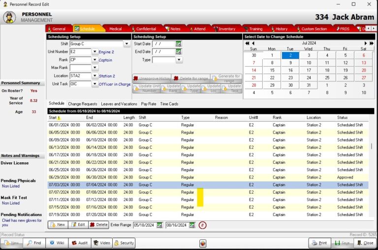 Reporting_Personnel_Scheduling